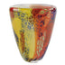 8 Multicolor Art Glass Oval Vase - Minihomy