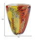 8 Multicolor Art Glass Oval Vase - Minihomy