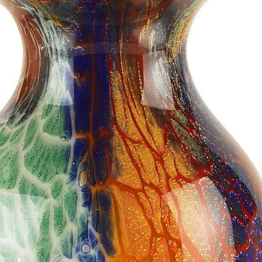 11 Multicolor Art Glass Vase - Minihomy