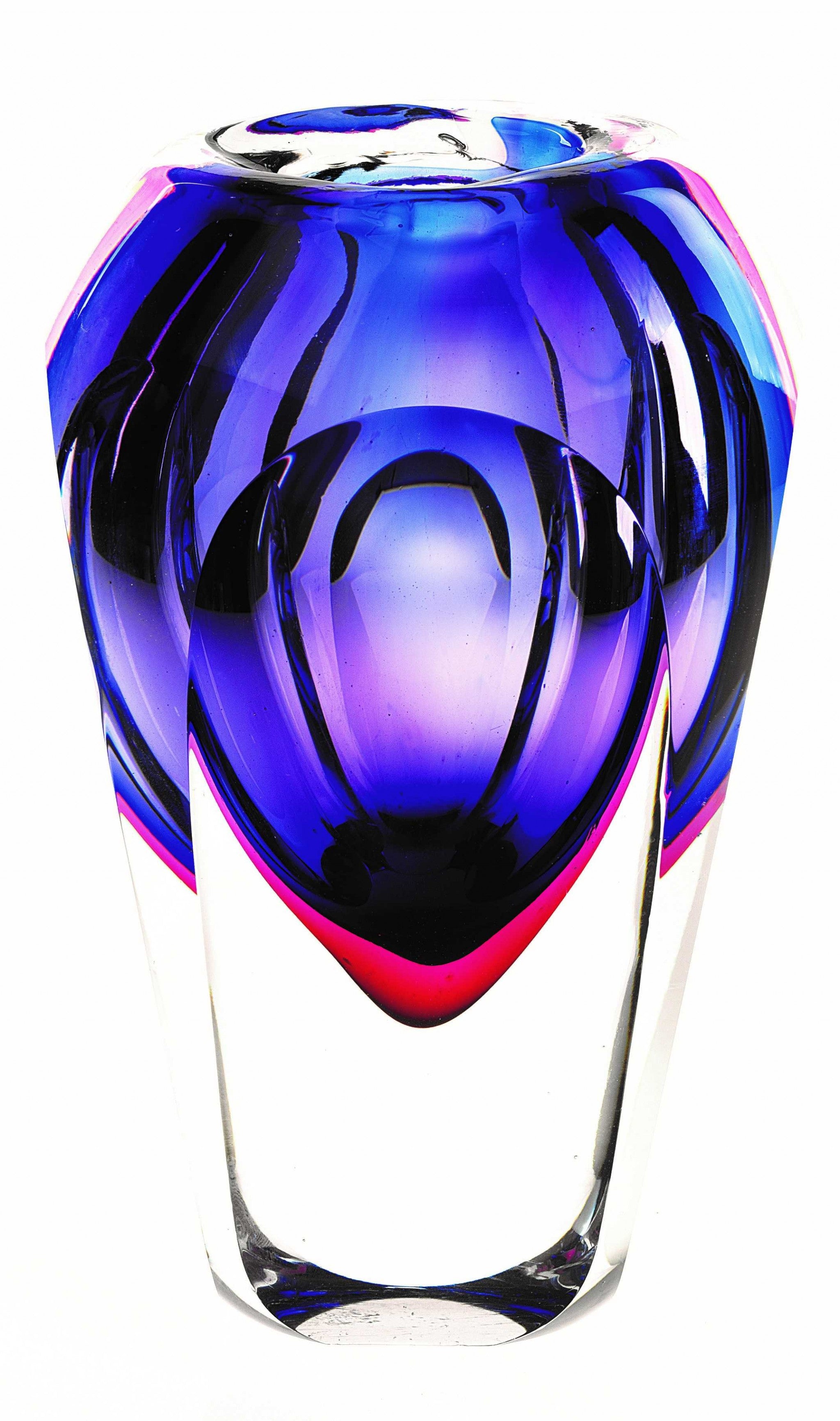 9 Purple Art Glass Vase - Minihomy