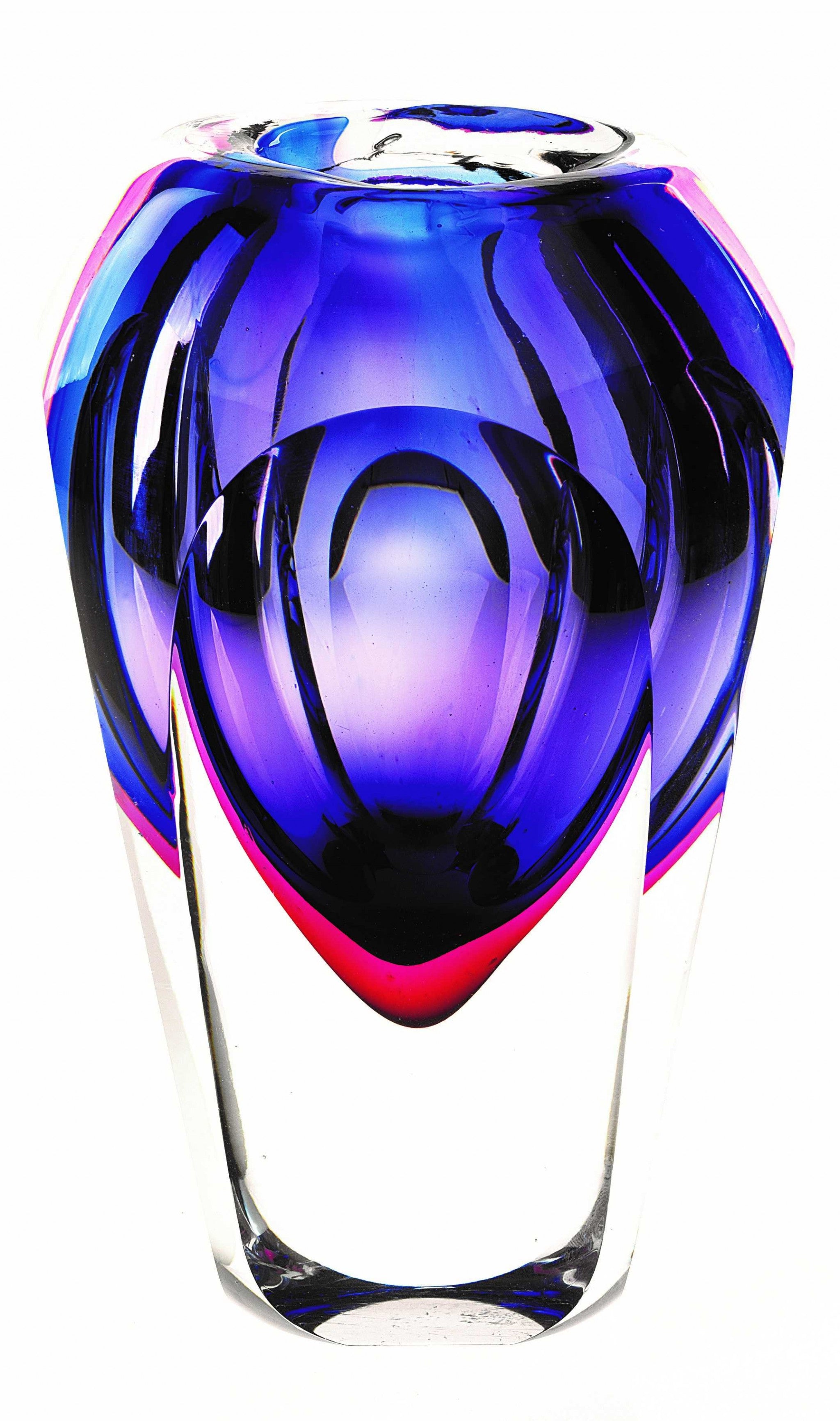 9 Purple Art Glass Vase - Minihomy