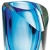 75 Mouth Blown Glass Blue Vase - Minihomy