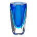 6 Mouth Blown Blue Art Glass Vase - Minihomy