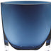 8 Mouth Blown Glass European Made Midnight Blue Pocket Shaped Vase - Minihomy