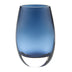 8 Mouth Blown Crystal Oval Thick Midnight Blue Walled Vase - Minihomy