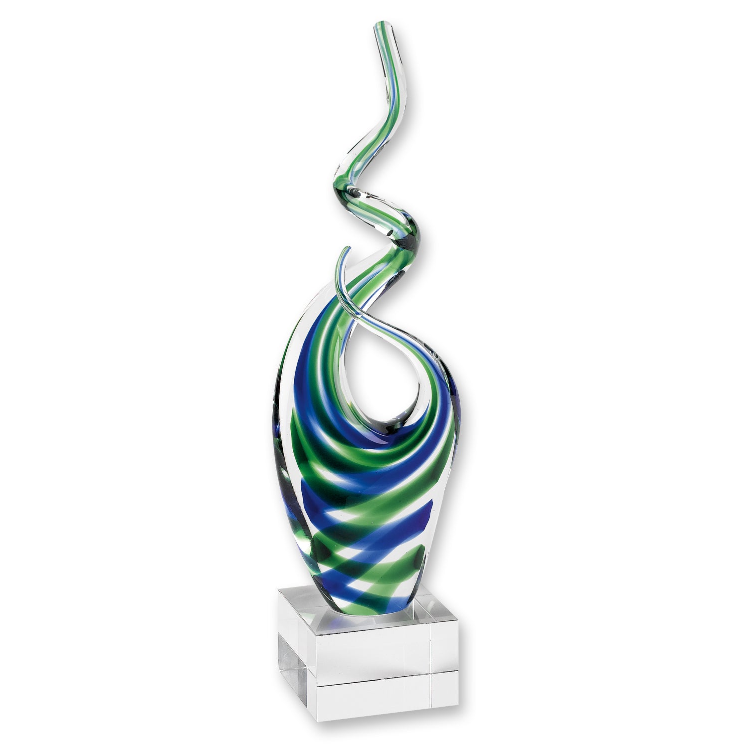 14 Multicolor Glass Art Glass Centerpiece