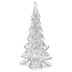 10" Mouth Blown Clear Glass Christmas Tree Sculpture - Minihomy