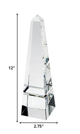 12 Hand Crafted Crystal Obelisk - Minihomy