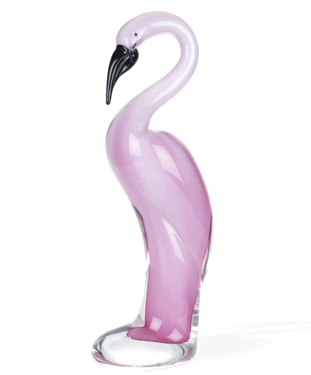 13 Mouth Blown Pink Flamingo Art Glass - Minihomy