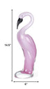 13 Mouth Blown Pink Flamingo Art Glass - Minihomy