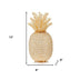 15" Gold Pineapple Faux Crystal Sculpture - Minihomy