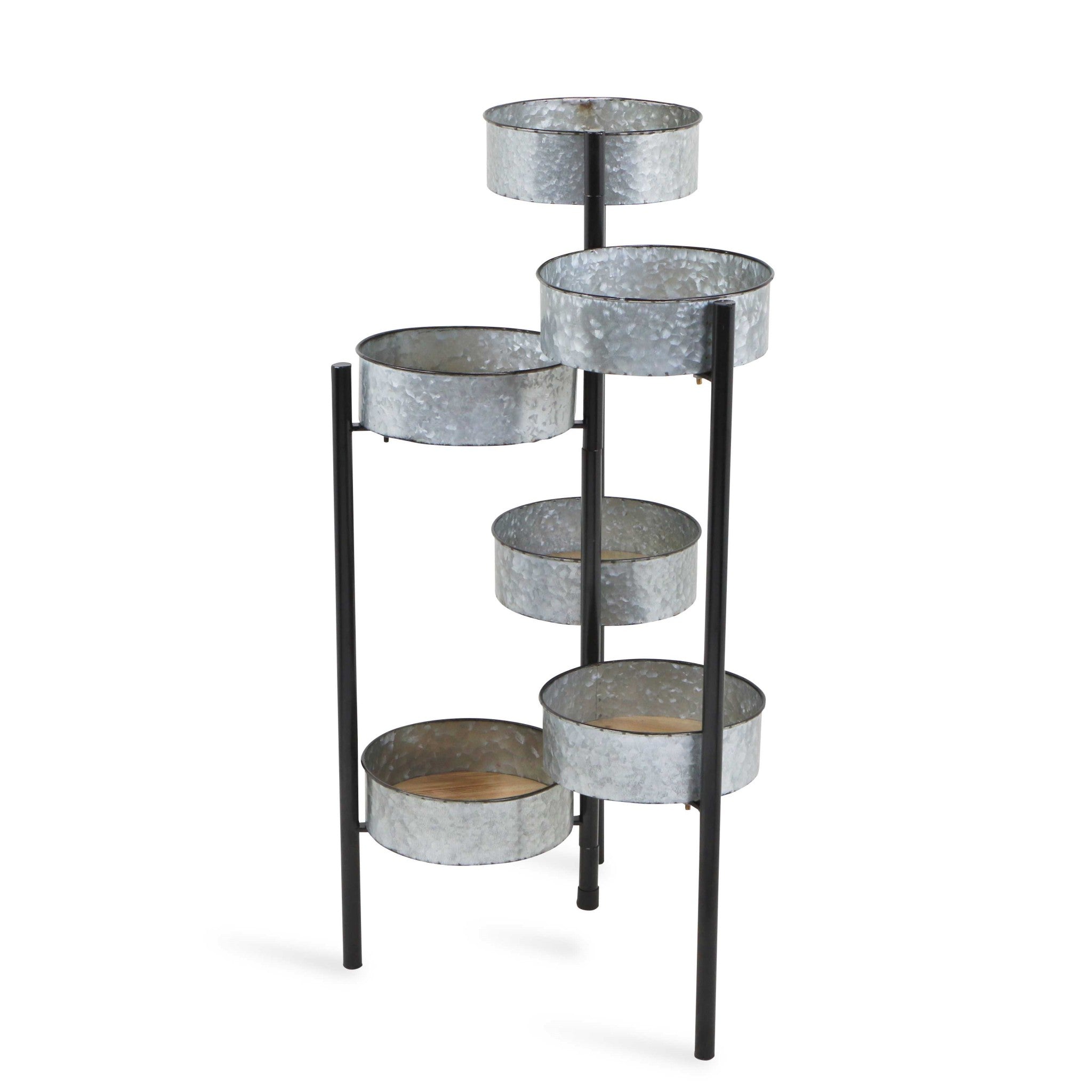 Modern Farmhouse 6 Tier Galvanized Metal Plant Stand - Minihomy