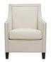 Beige Upholstered Accent Chair - Minihomy