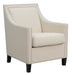 Beige Upholstered Accent Chair - Minihomy