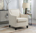 Beige Upholstered Accent Chair - Minihomy