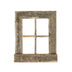 22X18 Rustic Weatered Grey Window Frame With Planter - Minihomy