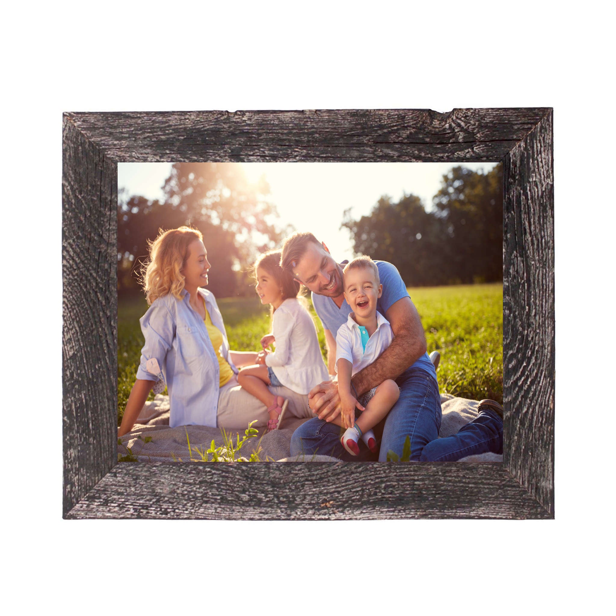 13X19 Rustic Smoky Black Picture Frame With Plexiglass Holder - Minihomy