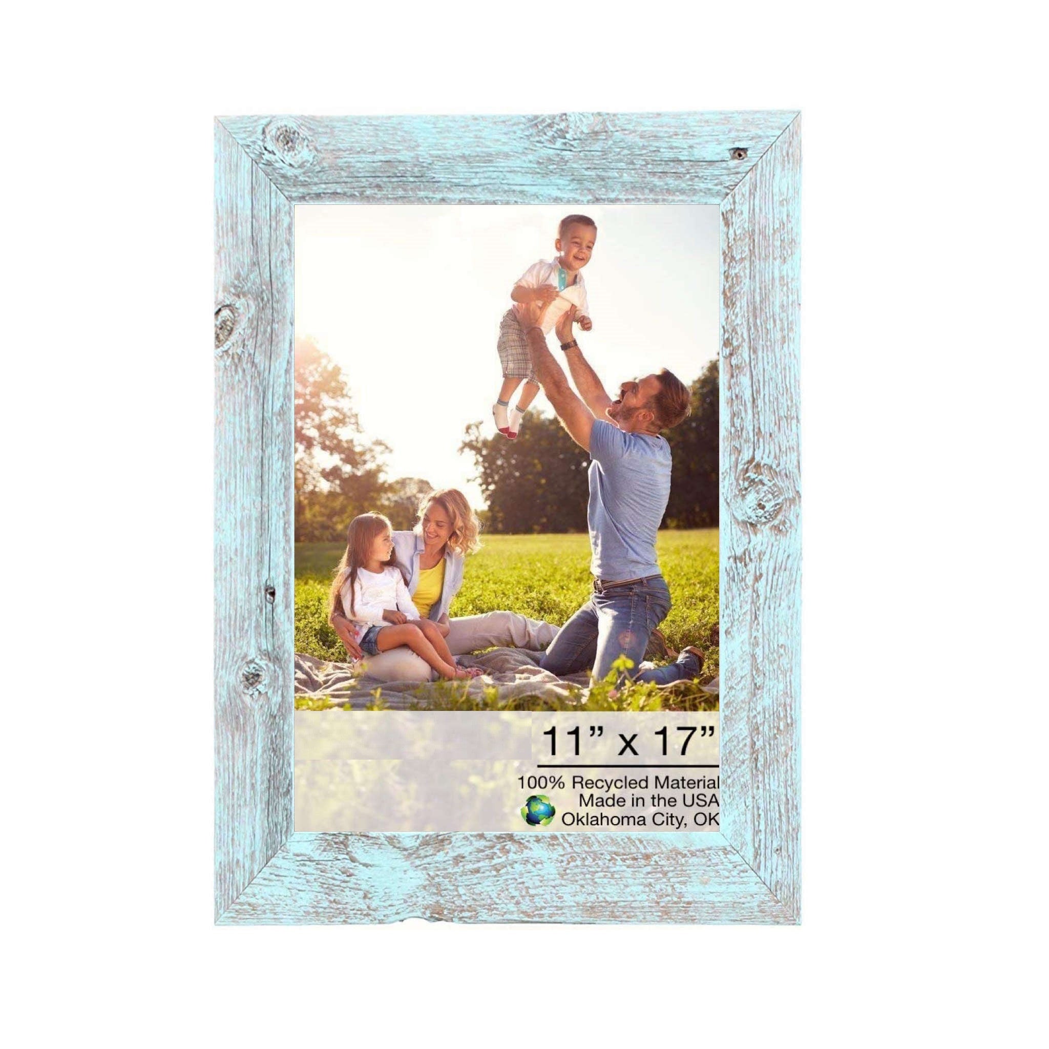 11X17 Rustic Blue Picture Frame - Minihomy