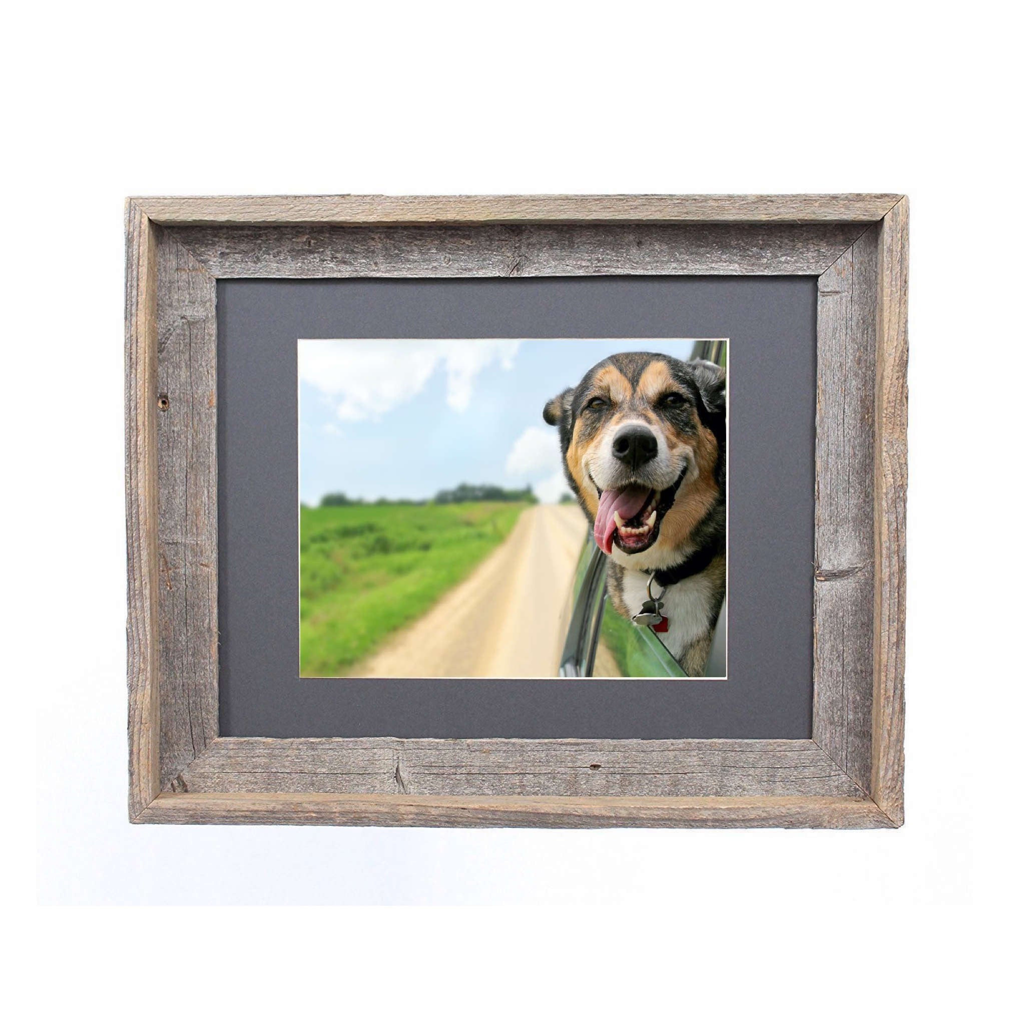 11X14  Rustic Cinder Picture Frame With Plexiglass Holder - Minihomy