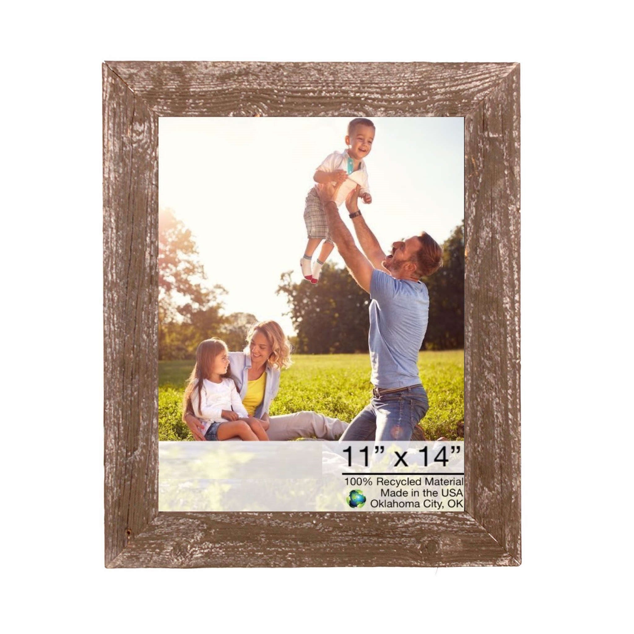 11X14 Rustic Espresso Picture Frame With Plexiglass Holder - Minihomy