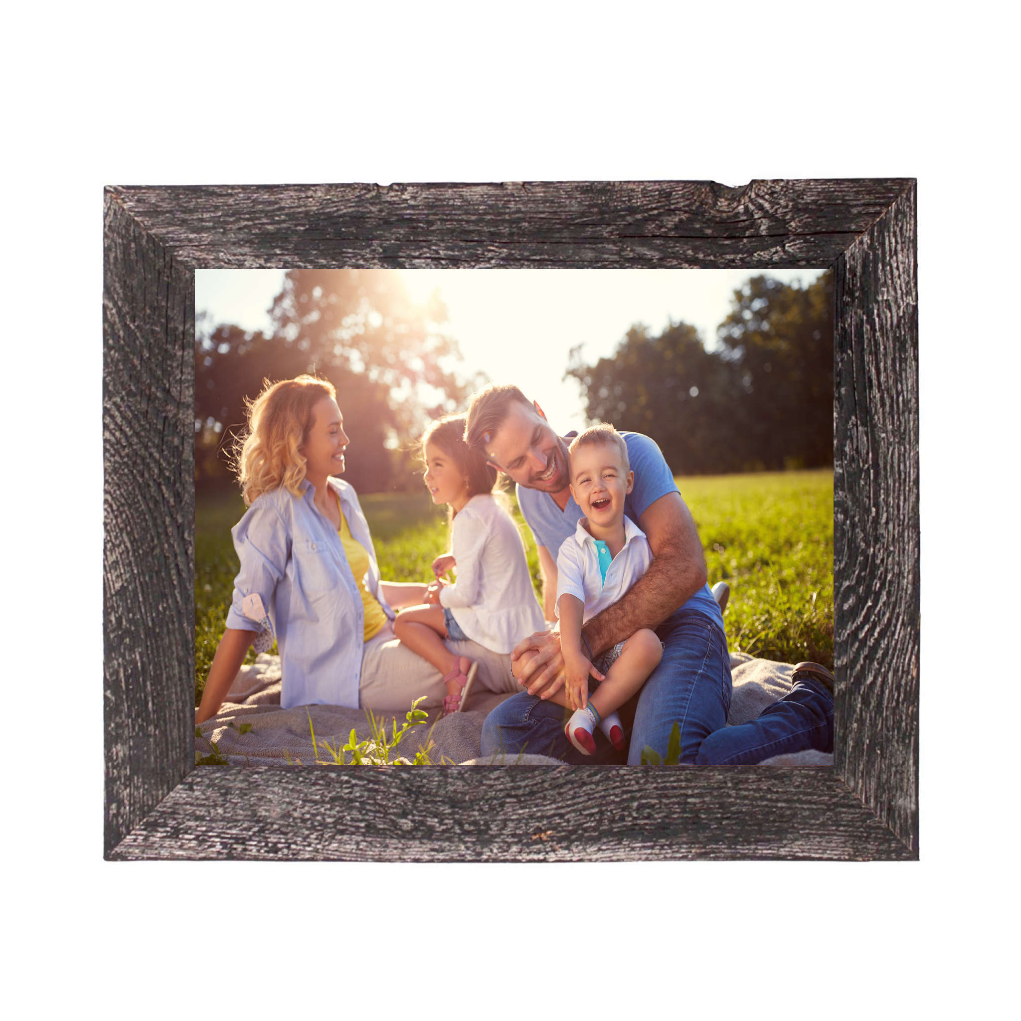 12X12 Rustic Smoky Black Picture Frame - Minihomy