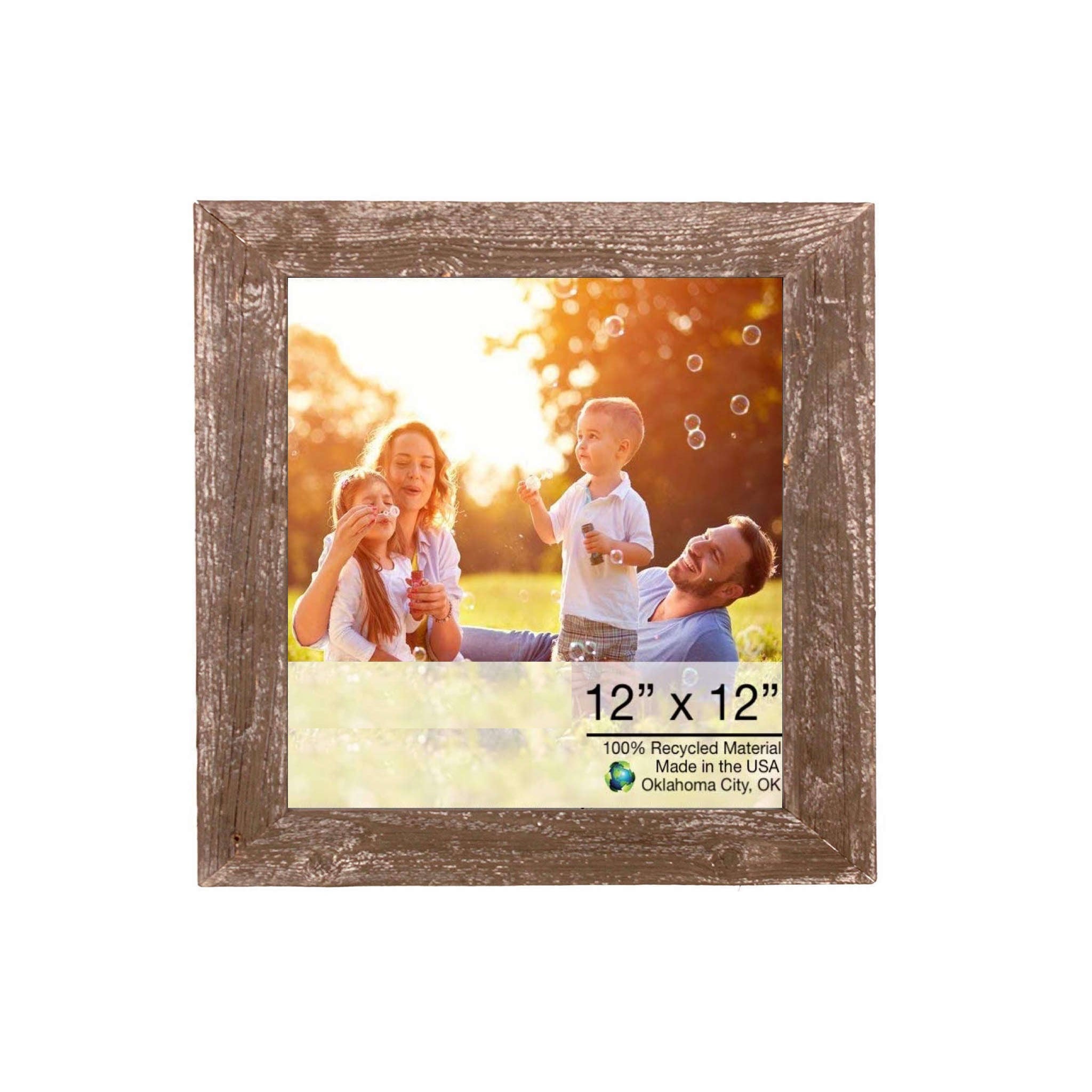 12X12 Rustic Espresso Picture Frame - Minihomy