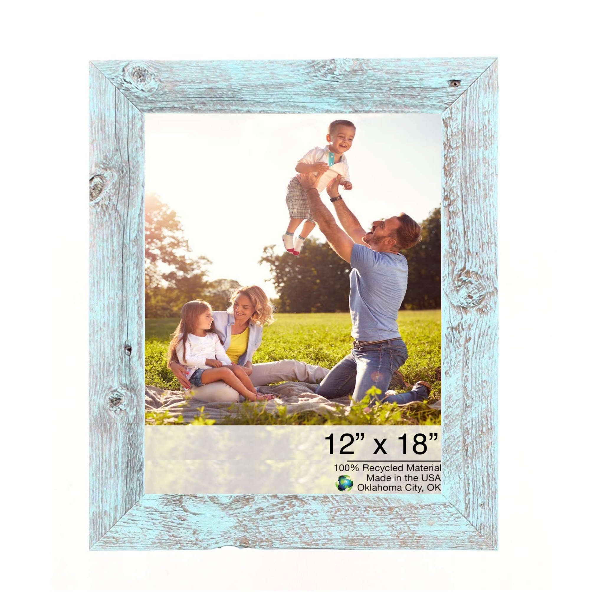 12X18  Rustic Blue Picture Frame - Minihomy