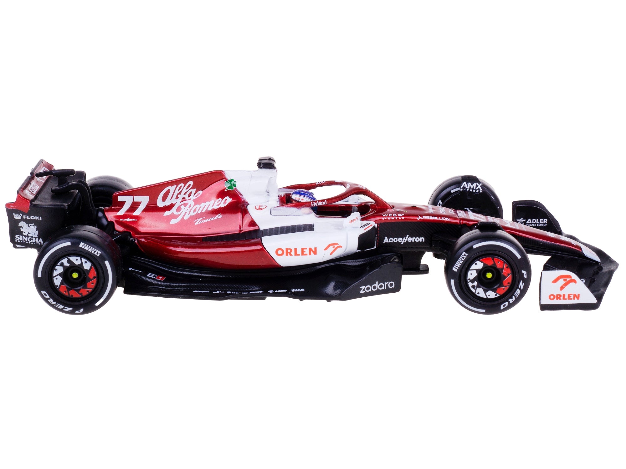 Alfa Romeo C42 #77 Valtteri Bottas F1 Formula One "Bahrain Grand Prix" (2022) with Display Case 1/43 Diecast Model Car by Bburago