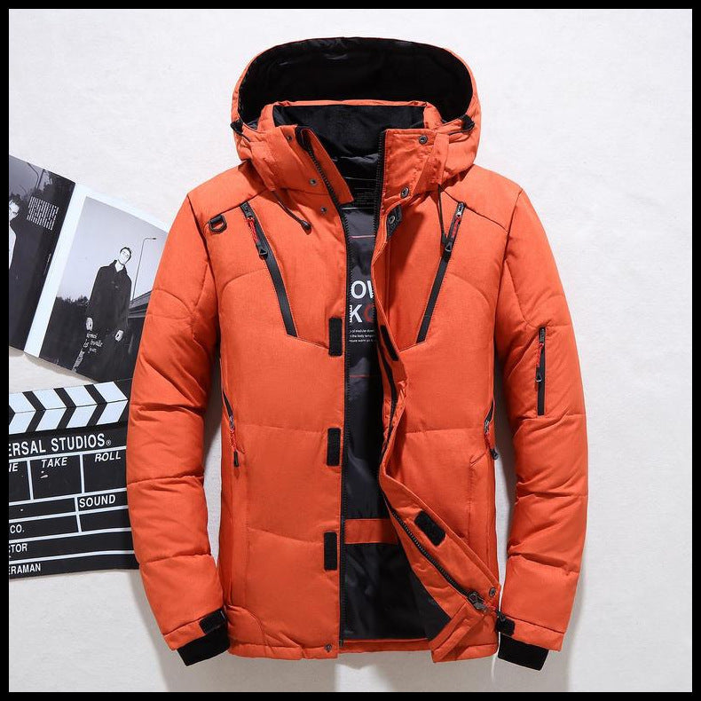 Men's Warm Hooded Thick Puffer Jacket Coat - Minihomy