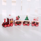 Wooden Christmas Train Decorations