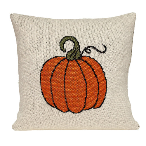 Pumpkin Silhouette Throw Pillow
