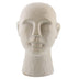 11" Matte White Ceramic Bust Decorative Sculpture - Minihomy