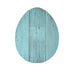 12" Farmhouse Turquoise Wooden Large Egg - Minihomy