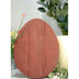 12" Farmhouse Red Wooden Large Egg - Minihomy