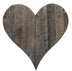 12" Farmhouse Gray Wooden Heart - Minihomy