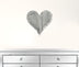 12" Farmhouse White Wash Wooden Heart - Minihomy