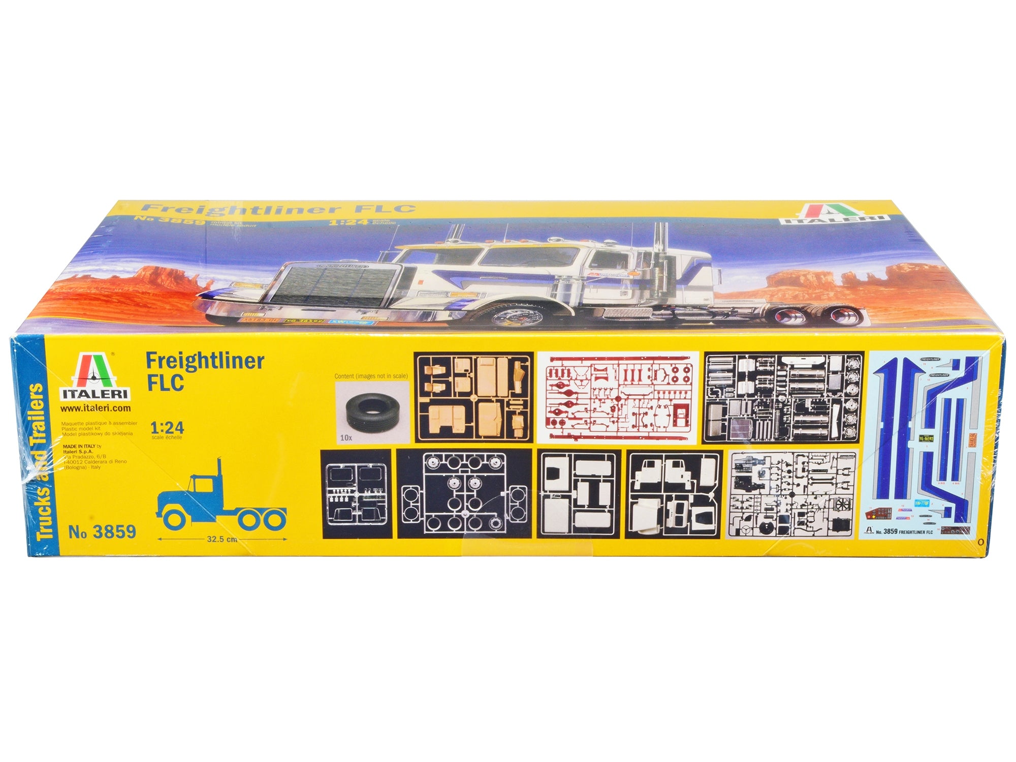 Skill 4 Model Kit Freightliner FLC Truck Tractor 1/24 Scale Model by Italeri