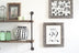 10” X 20” Rustic Farmhouse Dark Gray Wood Frame - Minihomy