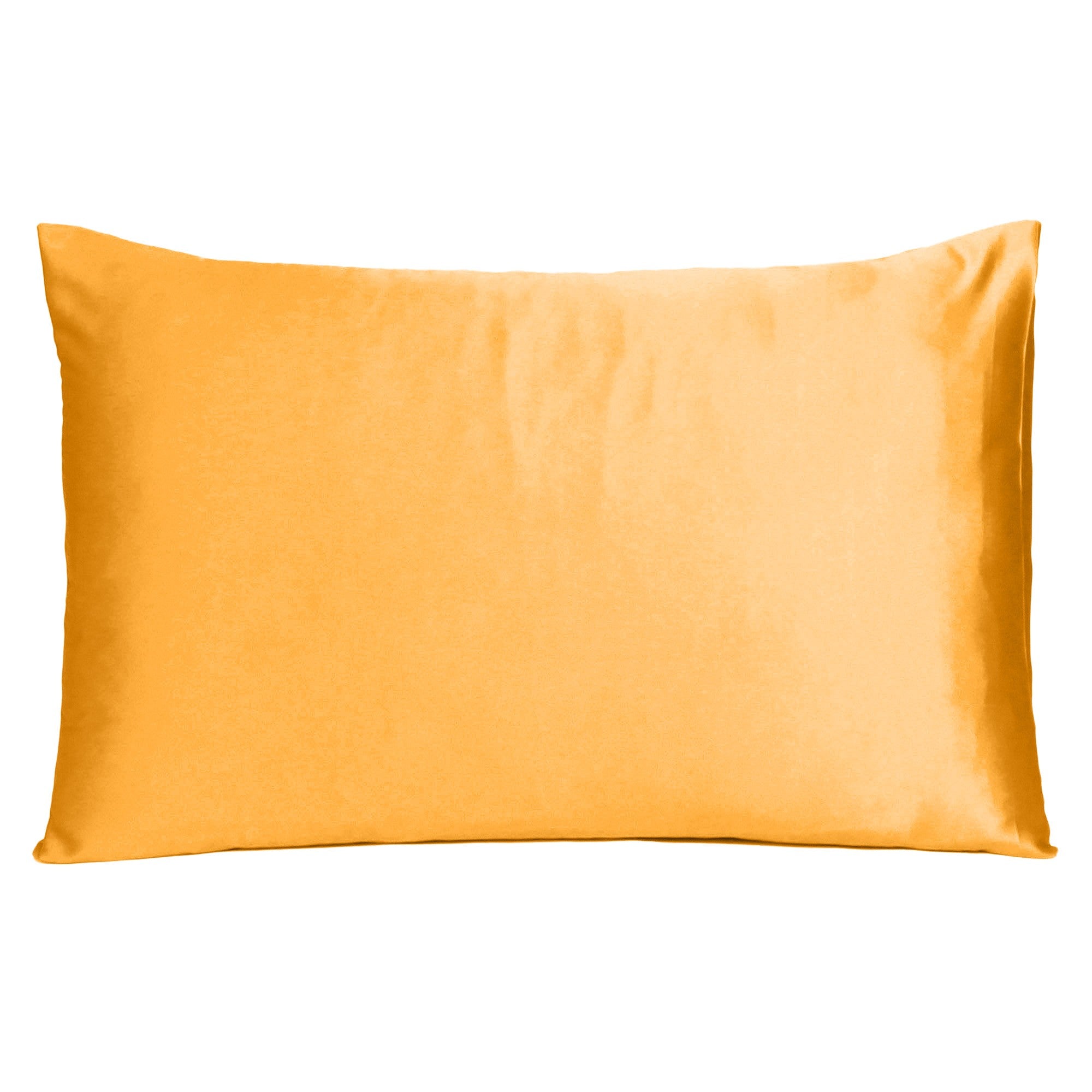 Apricot Dreamy Set Of 2 Silky Satin King Pillowcases - Minihomy