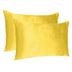 Lemon Dreamy Set Of 2 Silky Satin King Pillowcases - Minihomy