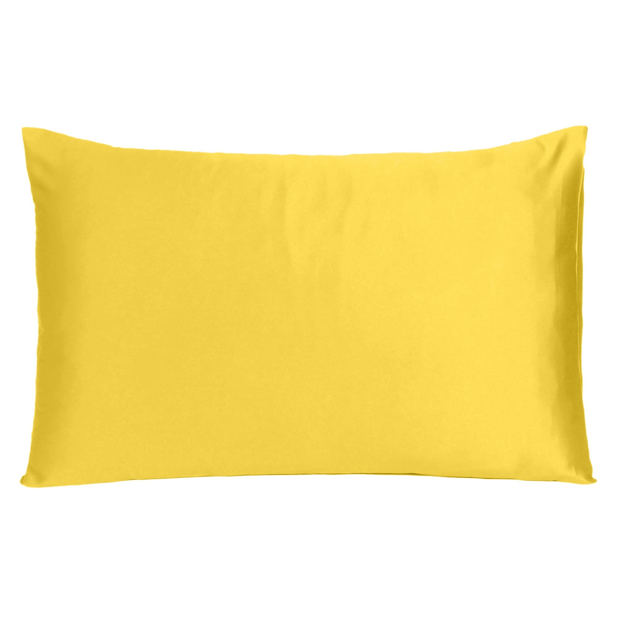 Lemon Dreamy Set Of 2 Silky Satin King Pillowcases - Minihomy