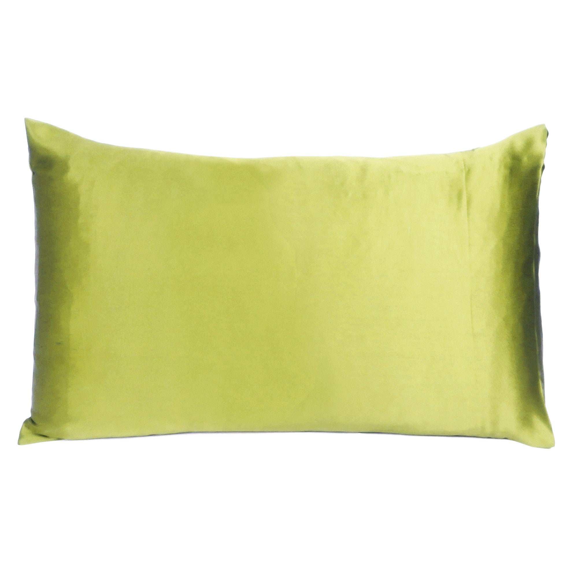 Lemongrass Dreamy Set Of 2 Silky Satin King Pillowcases - Minihomy