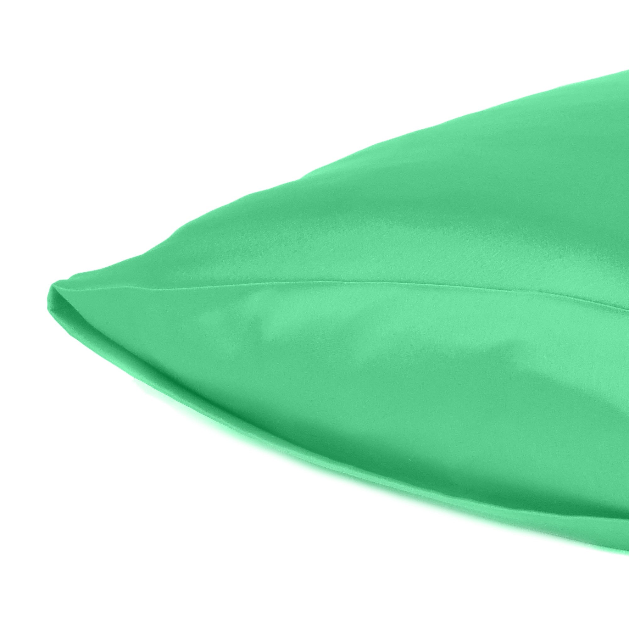 Green Dreamy Set Of 2 Silky Satin King Pillowcases - Minihomy