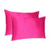 Fuchsia Dreamy Set Of 2 Silky Satin King Pillowcases - Minihomy