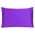 Bright Purple Dreamy Set Of 2 Silky Satin King Pillowcases - Minihomy