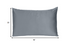 Dark Gray Dreamy Set Of 2 Silky Satin King Pillowcases - Minihomy