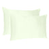 Ivory Dreamy Set Of 2 Silky Satin King Pillowcases - Minihomy