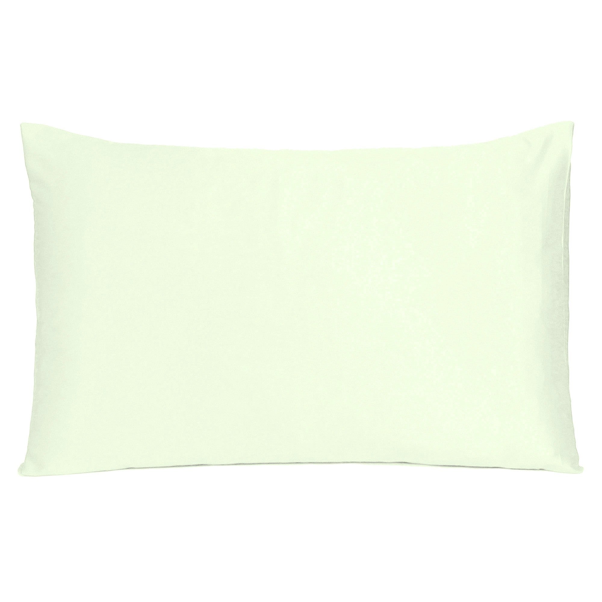 Ivory Dreamy Set Of 2 Silky Satin King Pillowcases - Minihomy