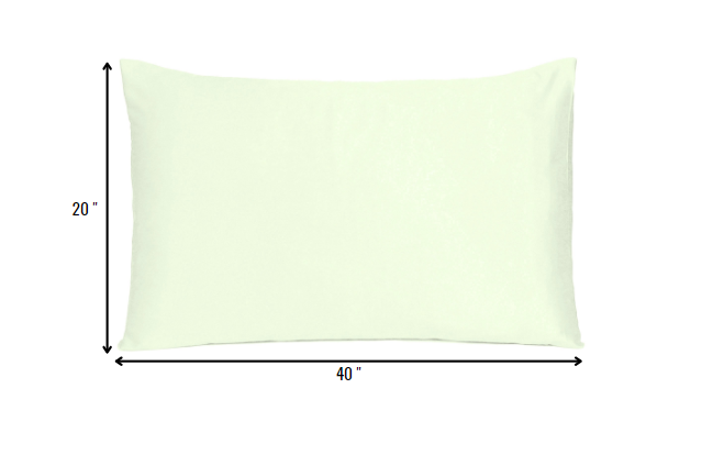 Ivory Dreamy Set Of 2 Silky Satin King Pillowcases - Minihomy