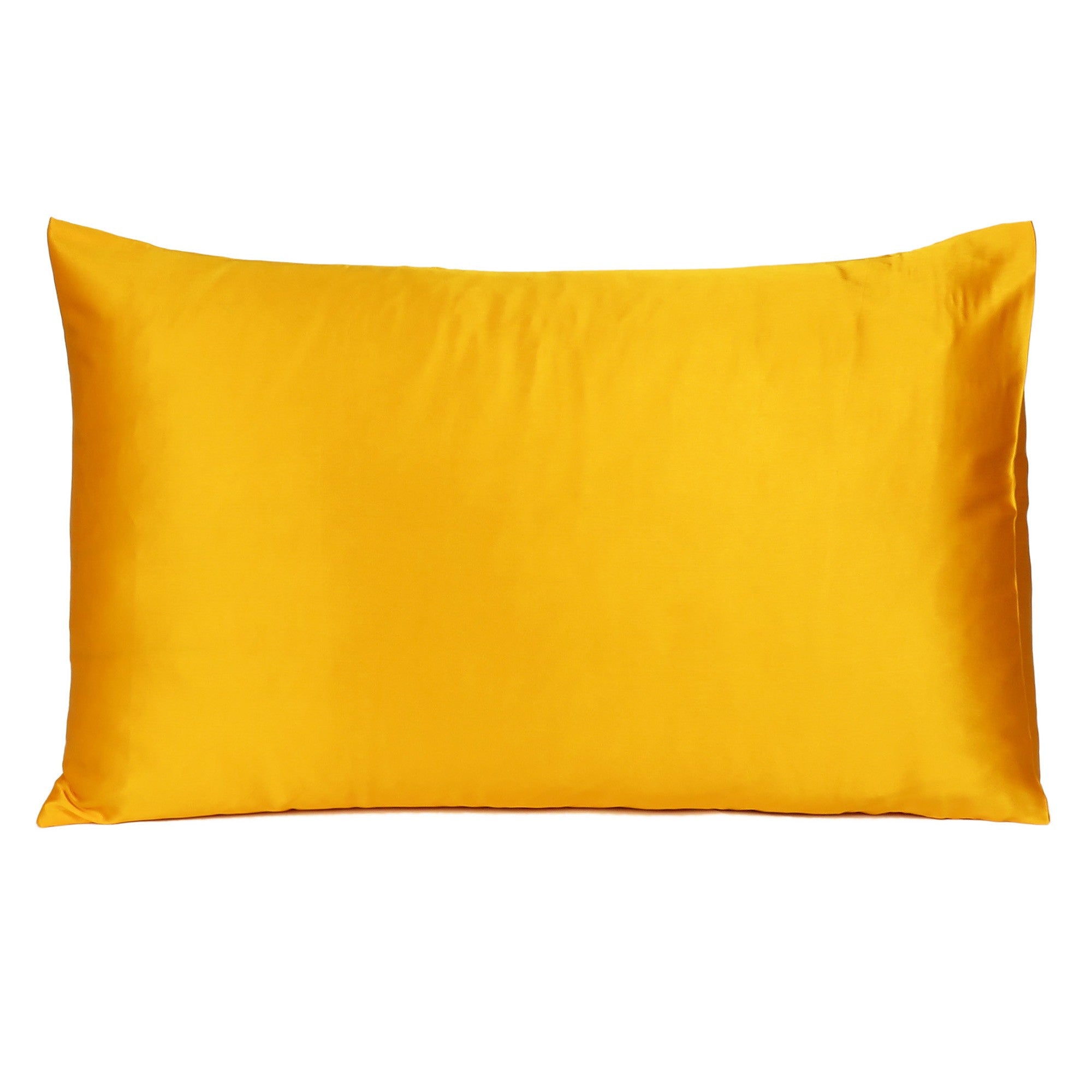 Goldenrod Dreamy Set Of 2 Silky Satin King Pillowcases - Minihomy